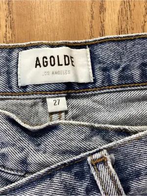 Agolde Criss Cross Jean Shorts Size 27 thumbnail 7