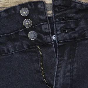 Refuge Ibiza Womens Denim Skinny Distressed Stretch Jeans Black 15 thumbnail 3