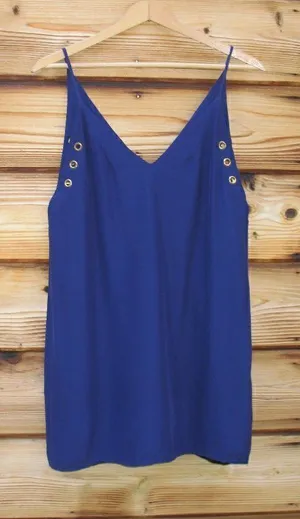 Amanda Uprichard Blue Silk Top thumbnail 1