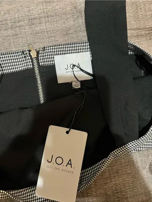 J.O.A Anthropologie gingham crop top thumbnail 3