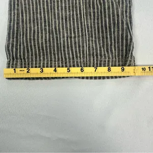 Sundance Linen Blend Pants Womens 2 Beige Black Striped Wide Leg Trousers thumbnail 11