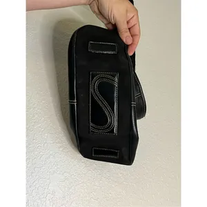 SAK black Rough Leather Satchel Purse Bag thumbnail 5