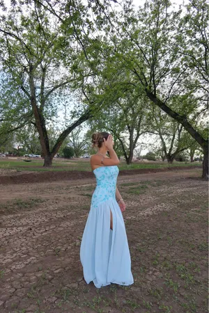 Long Blue Peppermayo Dress  thumbnail 3