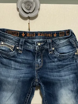 Rock Revival Dark Blue Bootcut Jeans with Embroidered Pockets thumbnail 4