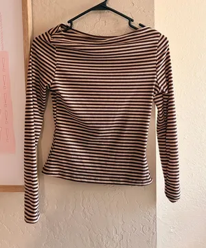 Striped long sleeve Brown Size XS thumbnail 1