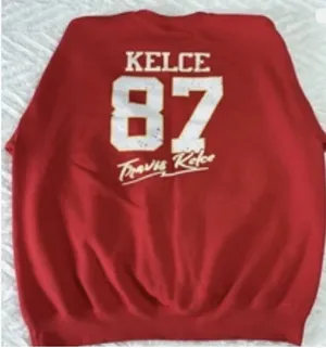 In My Chiefs Era NFLFootball Crewneck Sweatshirt Womens (SZ Sm) Travis Kelce 87 thumbnail 3