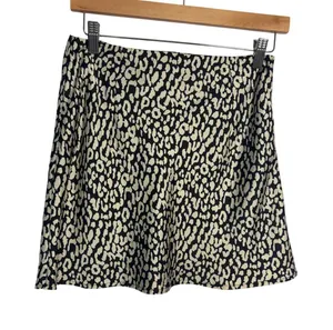 Princess Polly Women Mini Skirt 4 Cream Black‎ Leopard Animal Print A-Line Chic thumbnail 1