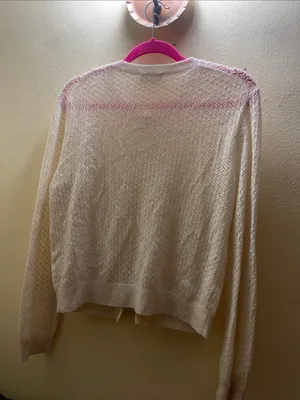 Wilfred Aritzia cashmere wool blend cardigan knit button down size Medium thumbnail 2
