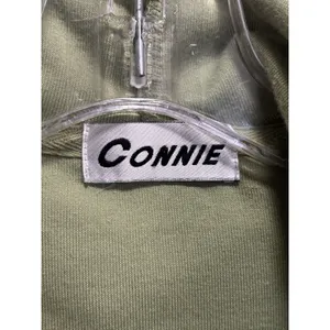 Vintage Connie Velour Green Zip Up Hoodie‎ Buttons Embroidery Pockets thumbnail 3