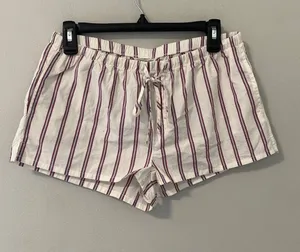 New American Eagle Striped Pajama Shorts Women's Size XS Lounge Sleep thumbnail 1