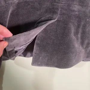 LOFT‎ Velvet Blazer Grey size 4 business casual thumbnail 5