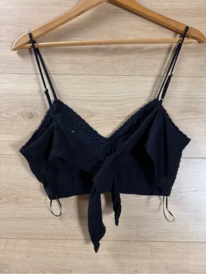 Aeropostale Black Lace Cropped Brami Top -Small thumbnail 4