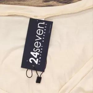 NWT 24seven Comfort Apparel V-neck Rounded Hemline Top P0202070 1X Beige Brown thumbnail 4