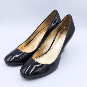 Coach Sheri Patent Leather Pumps Women 9B Black Round Toe Block Heel A3945 F2080 thumbnail 11