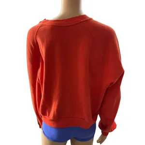 Levi’s Orange Spell Out Crewneck Boxy Sweatshirt Women’s Size Medium thumbnail 3