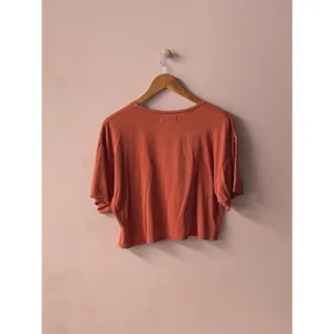 Urban Outfitters Rust Boxy Fit Cropped Tee Size XS thumbnail 2