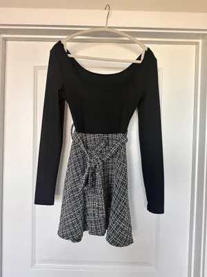 SheIn Long sleeve black mini dress thumbnail 2