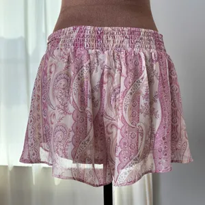 H&M Skort Shorts Size Small Pink Paisley Flowy Tassel Bohemian Fairy Dreamy thumbnail 4