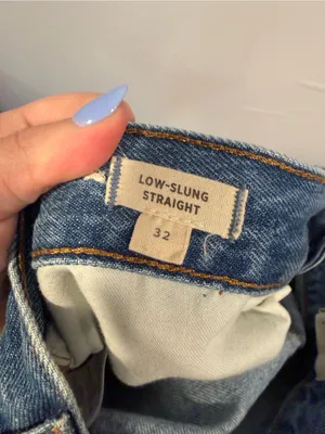 Madewell Low Slung Straight button‎ fly jeans thumbnail 3
