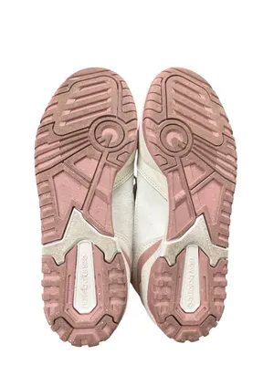 New Balance 550 wms white pink leather suede retro low sneakers sz 8B SKU 10-449 thumbnail 5
