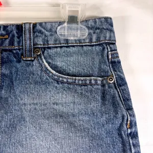 So‎ Brand Juniors 5 Silver Threading Embroidered Accents Mini Denim Skirt Y2K thumbnail 4