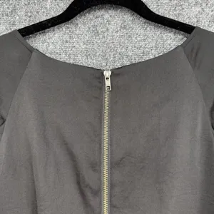 Miss Sixty M60 Black Ruched Dress Flutter Sleeve Mini Zip Up Cocktail Chic - M thumbnail 4