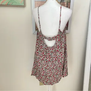 Natural Life Lizzie Aqua Blooms Mini Tunic Dress in XS/Small thumbnail 4
