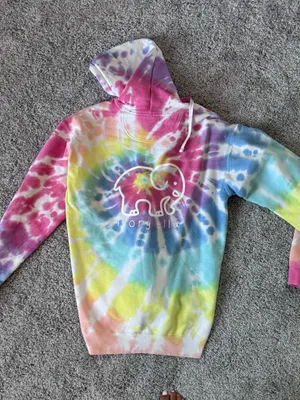 Ivory Ella tie dye hoodie thumbnail 1