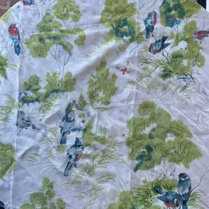 Free People Beautiful bohemian green and blue bird scarf / bandana thumbnail 3