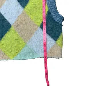 Free People Argyle Quinn Sweater Vest Pullover Menswear Small Multicolor wool thumbnail 10