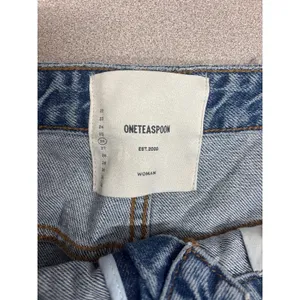 NEW NWT One teaspoon Sz 26 2 light wash distressed raw hem light wash shorts thumbnail 3