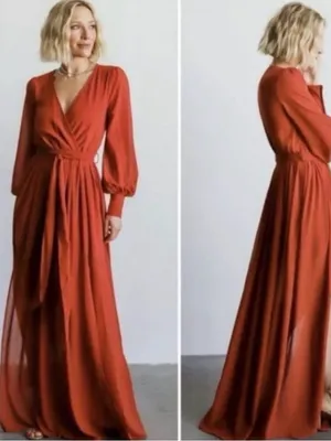 NWT Baltic born Celine dress in rust sz xs thumbnail 2
