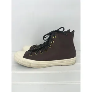 Converse Chuck Taylor All Star Leather High Top Sneakers Brown Men 5.5 Women 7.5 thumbnail 2