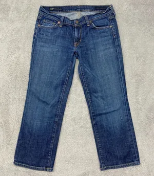 Citizens Of Humanity Jeans Womens 28 Blue Kelly 063‎ Low Waist Cropped Denim thumbnail 1