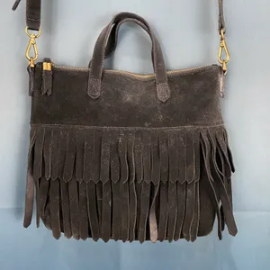 Madewell Transport Suede Fringe Crossbody Bag thumbnail 5