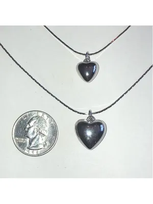 Vintage Silver Tone Dainty Heart Pendant Necklace Bracelet Set thumbnail 3