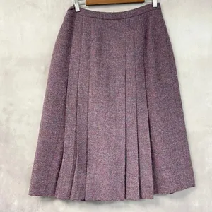 Vintage Womens Pleated Midi Skirt 12 Dark Academia Librarian Preppy Heritage thumbnail 3
