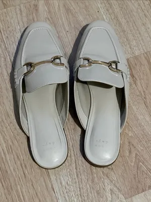 A New Day Women’s Cream Flats Mules Shoes Size 9 thumbnail 9