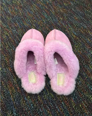 Pink ugg slippers size 8 thumbnail 2