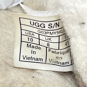 UGG Ansley Light Grey Suede Sheepskin Lined Moccasin Slippers Womens 10 thumbnail 2