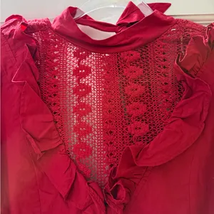 Free People Red Babydoll Dress thumbnail 3