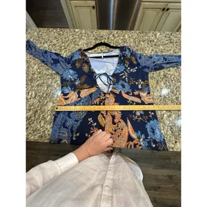 Free People Constance Boho Paisley Jumpsuit Size XL Boho Retro thumbnail 10