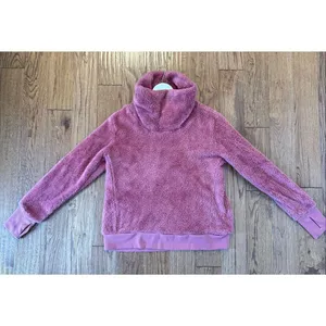 90 Degrees by Reflex pink high pile cowl neck teddy sweater small thumbnail 5