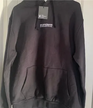 SUSPICIOUS ANT WERP PLAYBOY HOODIE Black Size M thumbnail 1