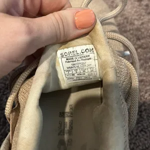Sorel kinetic lace casual sneakers in tan thumbnail 9