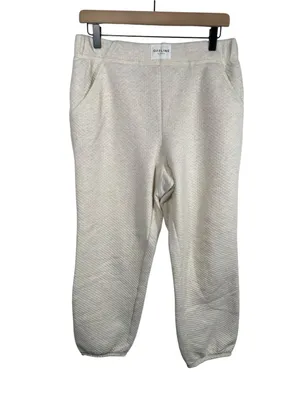 OFFLINE by Aerie Coffee Run‎ Jogger Womens M Cream Textured Sweatpants thumbnail 3
