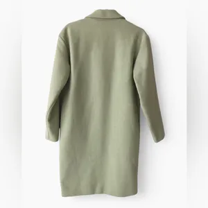 Pieces Alice wool blend coat in Sage Green Size small thumbnail 4