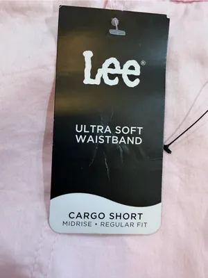 Lee Women’s Light Pink Cargo Shorts - Casual Pocket Style thumbnail 2