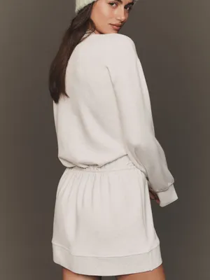 NWT! Anthropologie Daily Practice Heather Mini Dress in Willow Long Sleeve Sz M thumbnail 2