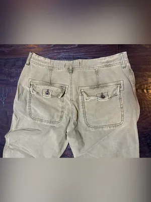 Free People Size 27 Olive Khaki Utility Pants Straight Leg Cargo Boho thumbnail 6